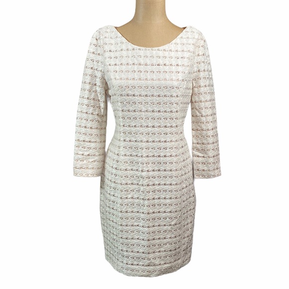 **TAKING BEST OFFER** JIGOTT White Laced Pattern Dress - Picture 1 of 7